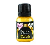 Rainbow Dust Edible Food Paint (Metallic Light Gold, 25ml)