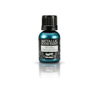 RAINBOW DUST Pearl Food Colouring, Edible Paint in Pearlescent Colours, Ready to Use, Easy to Apply, Create Cakes & Cupcakes with an Indulgent Shimmer - Peacock Blue 25ml