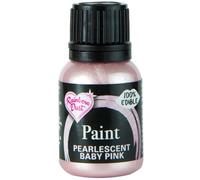 RAINBOW DUST Pearl Food Colouring, Edible Paint in Pearlescent Colours, Ready to Use, Easy to Apply, Create Cakes & Cupcakes with an Indulgent Shimmer - Baby Pink 25g