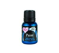 RAINBOW DUST Pearl Food Colouring, Edible Paint in Pearlescent Colours, Ready to Use, Easy to Apply, Create Cakes & Cupcakes with an Indulgent Shimmer - Royal Blue 25ml