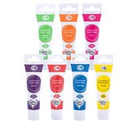 Rainbow Dust - Pro Gel - Rainbow Set of 7 - Edible food colour gel paste
