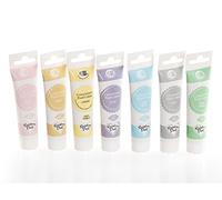 Rainbow Dust ProGel Food Colouring - Pastel Colours 7 Tube Multipack