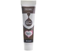 Rainbow Dust ProGel Professional Food Colouring, Brown 25g | Highly concentrated formula
