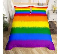 Rainbow Duvet Cover Set Twin Size Kids Boys Girls Rainbow Bedding Set Ultra Soft 1 Duvet Cover Twin Size