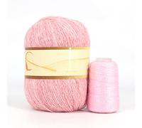 Rainbow Dyed Cashmere Soft Mink Velvet Wool Yarn for Hand Knitting Long Plush Hair Crochet Yarns for Winter Crocheting(899)