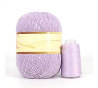 Rainbow Dyed Cashmere Soft Mink Velvet Wool Yarn for Hand Knitting Long Plush Hair Crochet Yarns for Winter Crocheting(898)