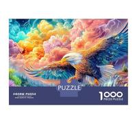 Rainbow Eagle Flies by Lightning 1000 Piece Jigsaw Puzzle Majestic Eagle for Boys, Girls, Men & Women 38x26cm/1000pcs