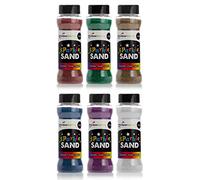 Rainbow Eco Play 6 x 220g Assorted Coloured Sand Shakers for Arts & Crafts