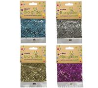 Rainbow Eco Play Biodegradable Glitter, Plant-Based, Art & Craft - 20g x 4