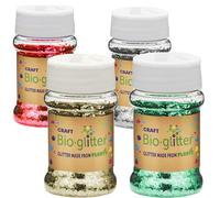Rainbow Eco Play Biodegradable Glitter Plant-Based, Arts & Crafts, 40g x 4