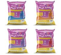 Rainbow Eco Play - Coloured Assorted Sand - 20kg - 100% Natural - Play Sand Art Kits for Kids - Childrens Craft - 4x5kg