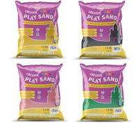 Rainbow Eco Play - Coloured Assorted Sand - 20kg - 100% Natural - Play Sand Art Kits for Kids - Childrens Craft - 4x5kg