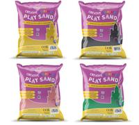 Rainbow Eco Play Coloured Assorted Sand 20Kg 100% Natural Play Sand Art Kits For Kids Childrens Craft 4X5Kg