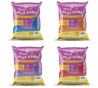 Rainbow Eco Play Coloured Assorted Sand 20Kg 100% Natural Play Sand Art Kits For Kids Childrens Craft 4X5Kg