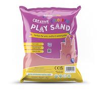 Rainbow Eco Play - Coloured Pink Sand - 5kg - Kids 100% Natural Play Sand - Sand Art, Childrens Crafts
