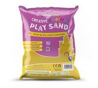 Rainbow Eco Play - Coloured Yellow Sand - 5kg - Kids 100% Natural Play Sand - Sand Art, Childrens Crafts