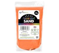 Rainbow Eco Play - Fluorescent Coloured Sand - 2.5kg - Decorative Sand Art Kit for Kids - Craft Childrens Play Sand - Aquarium - Orange