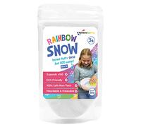 Rainbow Eco Play - Rainbow Snow Pouches - Instant Fluffy Snow - White - 80g - Fake Snow - Instant Snow - Artificial Snow for Crafts - Expanding Snow - Instant Snow Powder - Play Snow - Eco-Friendly