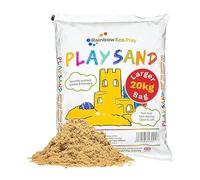 Rainbow Eco Play Sand - 20kg Natural, Non-Toxic Sand for Kids - Sandpit, Building, Sensory Play, Fully Tested and Approved