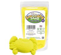 Rainbow Eco Play - Smooshy Sand - Magic Coloured Sand for Kids - Moulding - Natural, Eco-Friendly Sensory Toys - Yellow - 485g