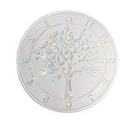 Rainbow Effects Resin Clock Mold Tree Clock Silicone Mold Resin Wall Pendant Ornament Unique Decoration Reflection