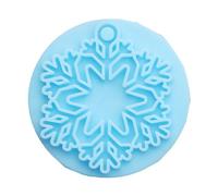 Rainbow Effects Snowflake Pendants Silicone Mold Christmas Decoration Charm Resin Molds Crfat Keychain Pendent Mold Unique Holiday Decorations Effect