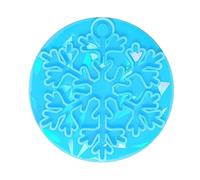 Rainbow Effects Snowflake Pendants Silicone Mold Christmas Decoration Charm Resin Molds Crfat Keychain Pendent Mold Unique Holiday Decorations Effect