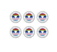 Rainbow Enamel Pins LGBT Pride Ally Brooch Lapel Pin for Lover You're Safe To Be You Around Me Pins Brooch for Backpacks Jacket Shirt Hat Accessories Jewelry Gfits 6 Pcs, Metal, no gemstone