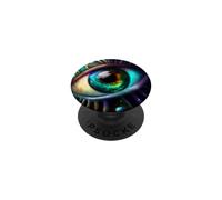 Rainbow eye the beauty in the dark PopSockets Adhesive PopGrip