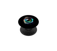 Rainbow eye the beauty in the dark PopSockets Adhesive PopGrip