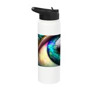 Rainbow Eye the Beauty in the Dark Stainless Steel Insulated Water Bottle