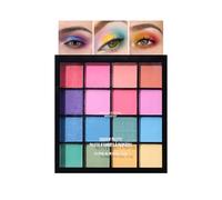 Rainbow Eyeshadow Make up Palette, 16 Colors Colorful Glitter Matte Eye Shadow Pallets, Orange Red Purple Eyes Makeup, Highly Pigmented Shimmer Gift for Girls Women Christmas