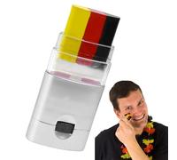 Rainbow Face Paint Stick | National Flags Print Pen with 3 Colors | Patriotic Face Paint Stick, Pride Marker, Washable Rainbow for Football Parties