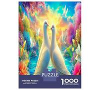 Rainbow Feather 1000 Piece Rainbow Feather Jigsaw Puzzles for Puzzles 1000 Pieces Jigsaw for Adults Challenging Puzzles for Adults Jigsaw Puzzles for Adults Gifts 38x26cm/1000pcs