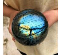 Rainbow Feldspar Sphere Quartz Crystal Ball Stone Ornaments (Size : 1500g) Gemstone Stone