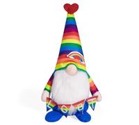Rainbow Festival Gnome Plush Doll Dwarf Elf Decor Ornament Ornament Sweet Love Heart for Bedroom Living Room Decor