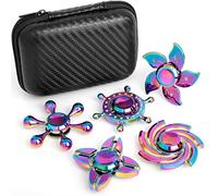 Rainbow Fidget Spinners Pack, Handheld Fingertip Gyro, Fidget Sensory Desk Toy Gadget for Office Classroom, Stress Relief Anti Anxiety Toy for Kid Adult, Christmas Birthday Gift Classroom Rewards