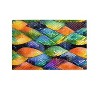 Rainbow Fish Scale Adult Wooden Jigsaw Puzzle 1000 Pieces for The Perfect Visual Feast! 1000pcs