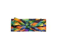 Rainbow Fish Scale Baby Headbands for Girls Newborn - Soft Stretchy Adjustable Infant Headband for 0-24 Months