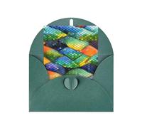 Rainbow Fish Scale Blank Greeting Card, 4x6 Inches, #Holiday Greeting Card, Suitable For All Occasions.