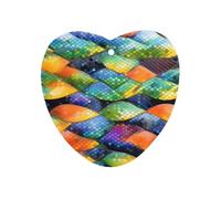 Rainbow Fish Scale Car Air Freshener Hanging, Long Lasting Scented Car Aromatherapy Tablets, Love form Fragrance Scented Cards for Vehicles, Bedroom, Wardrobe Gray-style