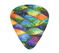 Rainbow Fish Scale Guitar Plectrums Classical Triangle Bass Acoustic And Electric Guitar Plectrums For Guitarists 12 Pieces