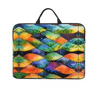 Rainbow Fish Scale Laptop Sleeve Case 14 Inch Laptop Sleeve Computer Carrying Bag Applies To 14" Notebooks