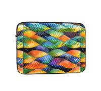 Rainbow Fish Scale Laptop Sleeve Case 17 Inch Suitable for Notebook Computer Tablet Traveling Carrying Simple Case