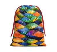 Rainbow Fish Scale M Patterned Gift Bags - Add a touch of formality to weddings, Christmas, birthdays, and anniversaries - (S - L)