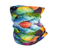 Rainbow Fish Scale Multifunctional Sports Headscarf Soft and Skin Friendly for Cycling Mountaineering Beach and Fitness