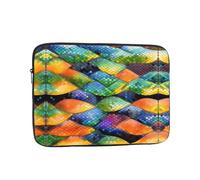 Rainbow Fish Scale Printed Laptop Protective Case Portable Laptop Bag Suitable for Everyday Use 12 inch
