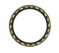 Rainbow Fish Scale Steering wheel cover.Full Print Steering Wheel Cover, Chloroprene Rubber, Easy Install for Cars, SUVs, ATVs, Trucks