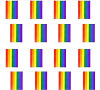 Rainbow Flag Bunting - 120m 396ft - 288 Flag - Plastic all Weather Pride Bunting Decoration for Indoor Outdoor Pride Events, Pride Month, Festivals and Celebrations
