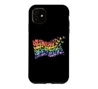 Rainbow Flag Butterflies Gay Pride Month Art Homosexuality Case for iPhone 11